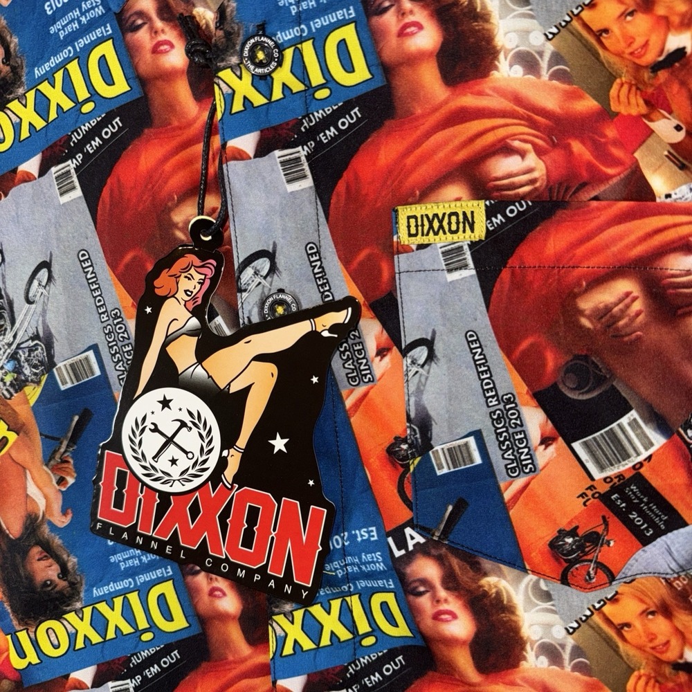 Dixxon Flannel Co Party Shirt THE ARTICLES Button Up Magazine Pin Up Sz L NEW - Picture 3 of 8